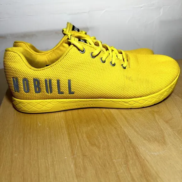 Nobull Lemon Drop Training Shoes Lace Up Low Workout Athletic Yellow M12.5 W14