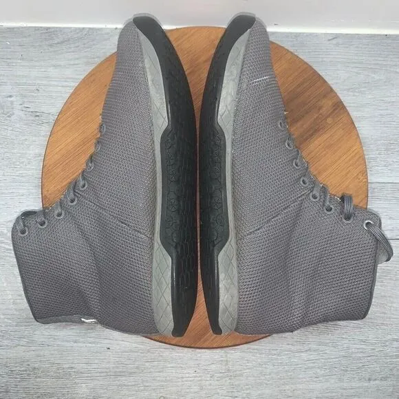 NoBull Mens 10.5 Gray High Top Unisex Trainer Shoes SuperFabric Workout Gym FLAW