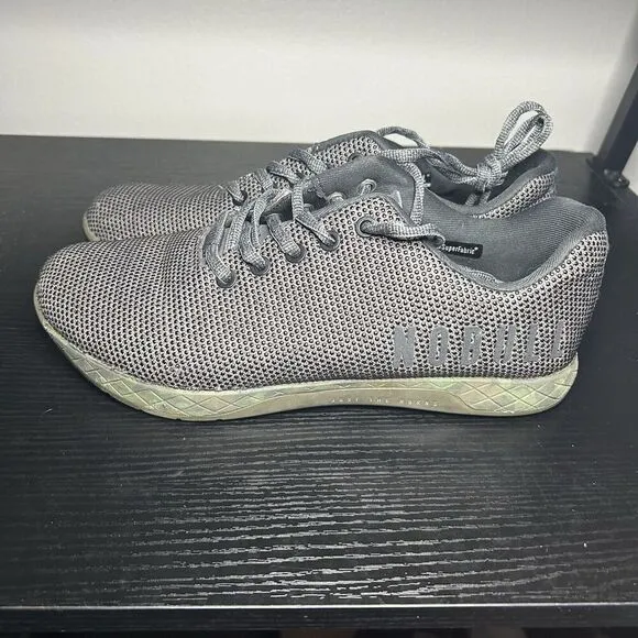 Nobull Mens Size 9 Gray Superfabric Low Gym Training Shoes Sneakers