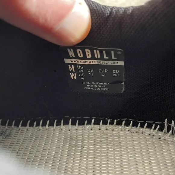 Nobull Outwork Men’s Athletic Training Gym Shoes Size 8.5 Black *No Insoles*