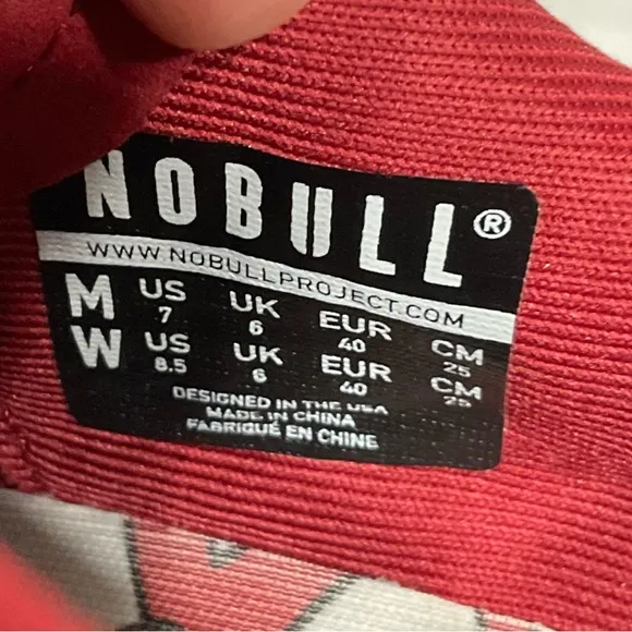 NOBULL Project Argyle Cross Training Shoes Women's Sz 8.5 Men's Sz 7 Sneakers