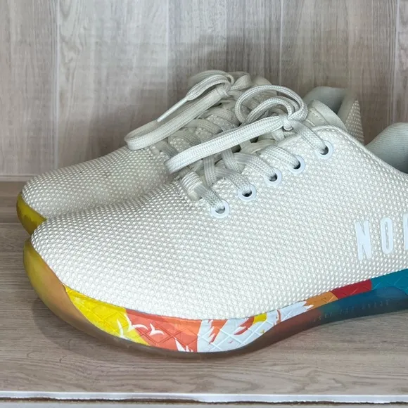 Nobull Shell Sunrise Trainer Shoes Womens 7.5 West Coast Ivory Sneakers
