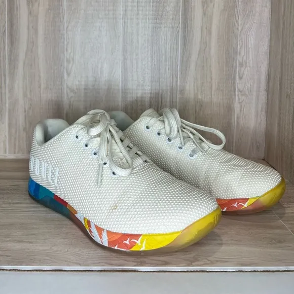 Nobull Shell Sunrise Trainer Shoes Womens 7.5 West Coast Ivory Sneakers