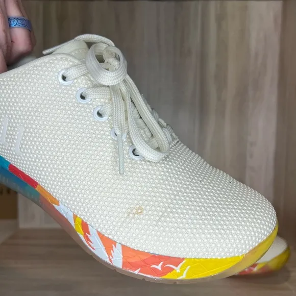 Nobull Shell Sunrise Trainer Shoes Womens 7.5 West Coast Ivory Sneakers