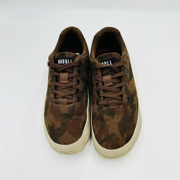 Nobull shoes Grizzly Camo Trainers training shoe brown camo women size 8.5