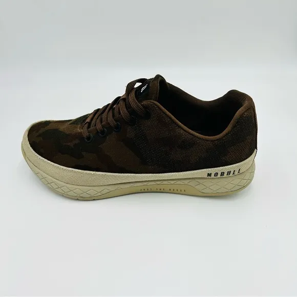 Nobull shoes Grizzly Camo Trainers training shoe brown camo women size 8.5