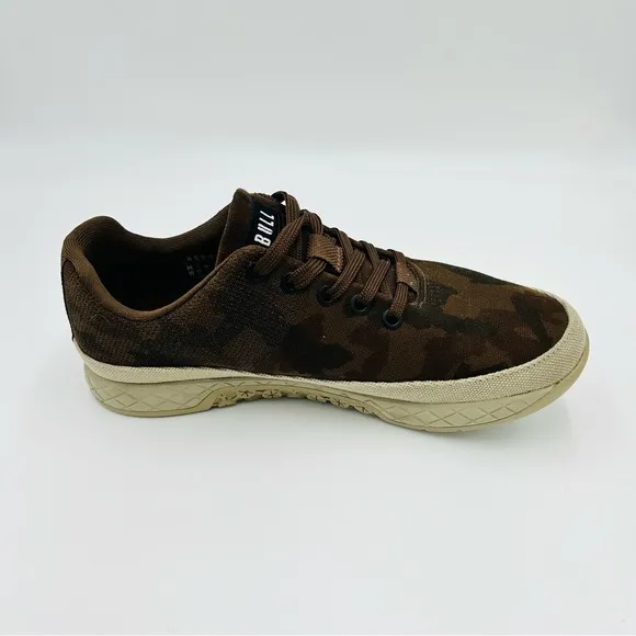 Nobull shoes Grizzly Camo Trainers training shoe brown camo women size 8.5