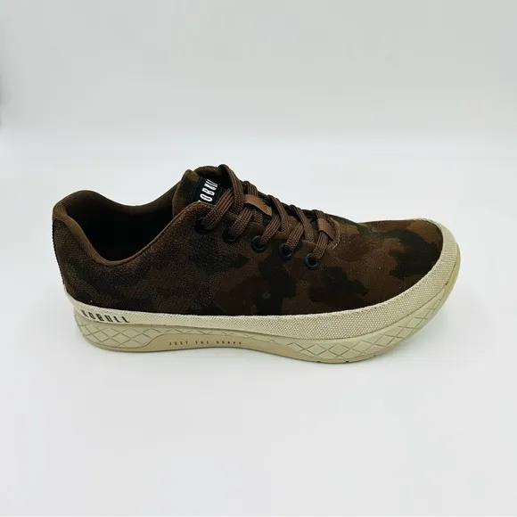 Nobull shoes Grizzly Camo Trainers training shoe brown camo women size 8.5
