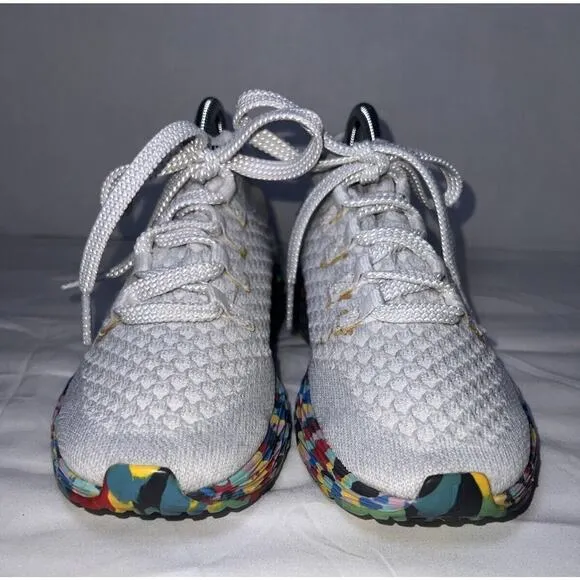 Nobull Shoes Men Size 7 Women Size 8.5 White Wild All Day Knit Running Sneakers