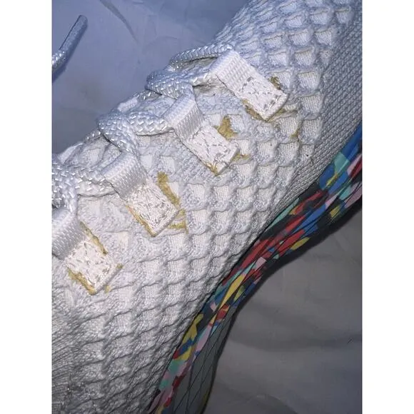 Nobull Shoes Men Size 7 Women Size 8.5 White Wild All Day Knit Running Sneakers