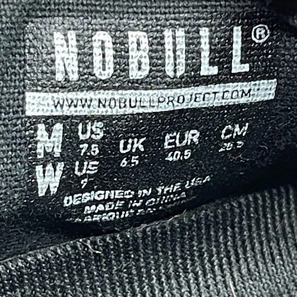 NoBull Shoes Men Size 7.5 Project Brown Tie Dye Canvas Athletic Training Comfort