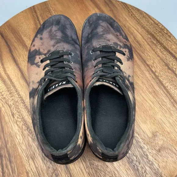 NoBull Shoes Men Size 7.5 Project Brown Tie Dye Canvas Athletic Training Comfort