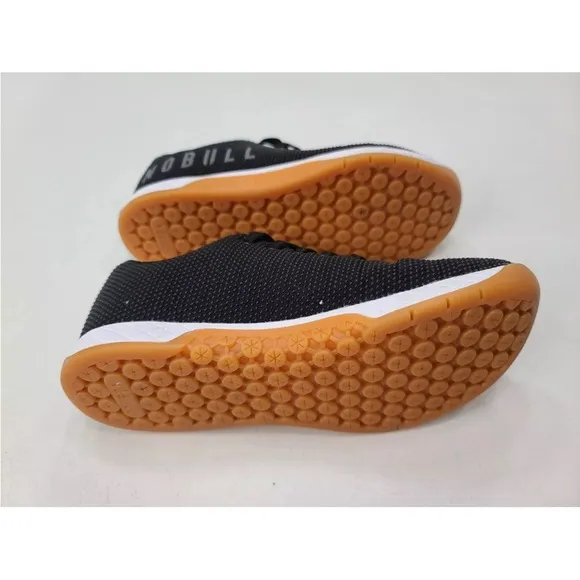 NOBULL Shoes SuperFabric Trainer Lace Up Shoes Black White Gum Size 6.5 …