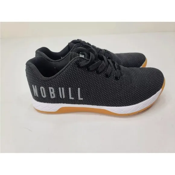 NOBULL Shoes SuperFabric Trainer Lace Up Shoes Black White Gum Size 6.5 …