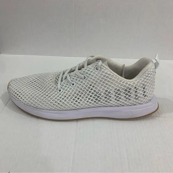 Nobull Shoes Unisex Mens 13 Womens 14.5 White Mesh Logo Running Athletic Lace Up