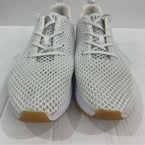 Nobull Shoes Unisex Mens 13 Womens 14.5 White Mesh Logo Running Athletic Lace Up