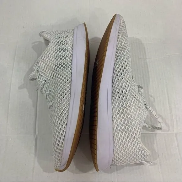 Nobull Shoes Unisex Mens 13 Womens 14.5 White Mesh Logo Running Athletic Lace Up