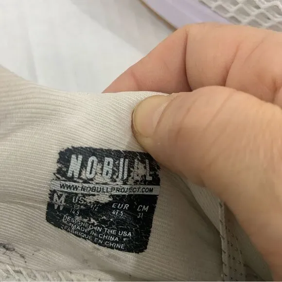 Nobull Shoes Unisex Mens 13 Womens 14.5 White Mesh Logo Running Athletic Lace Up