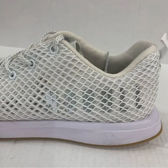 Nobull Shoes Unisex Mens 13 Womens 14.5 White Mesh Logo Running Athletic Lace Up