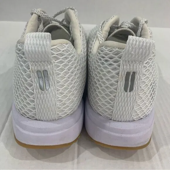 Nobull Shoes Unisex Mens 13 Womens 14.5 White Mesh Logo Running Athletic Lace Up