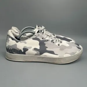 NOBULL Trainer Womens 9 Gray Camouflage Canvas Lace-Up Low Top Training Sneakers