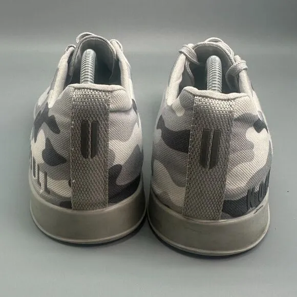 NOBULL Trainer Womens 9 Gray Camouflage Canvas Lace-Up Low Top Training Sneakers