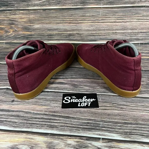 NoBull‎ Women's Canvas Cabernet Gum Athletic Mid Trainer Shoes