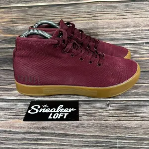 NoBull‎ Women's Canvas Cabernet Gum Athletic Mid Trainer Shoes