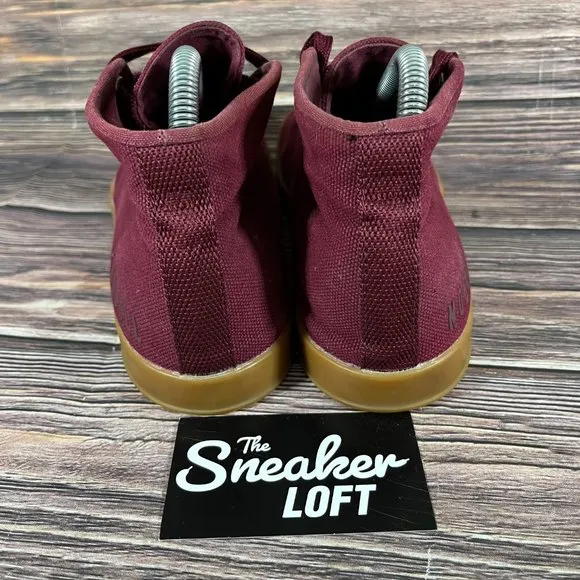NoBull‎ Women's Canvas Cabernet Gum Athletic Mid Trainer Shoes