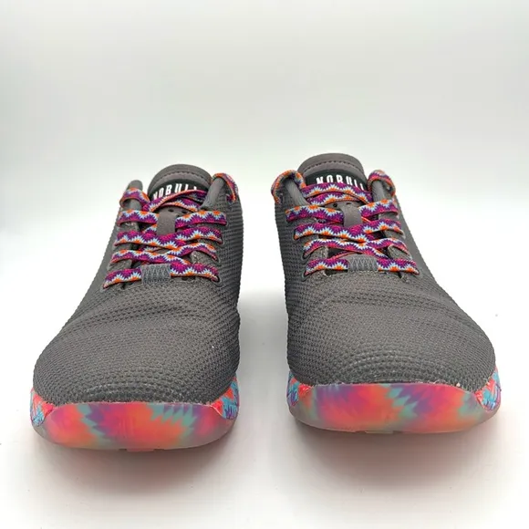 NOBULL - women’s Grey Patchwork Trainer sneakers CrossFit lace up shoes Size 9.5