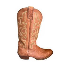 Nocona Cowboy Boots Almond Toe 9 1/2D Tan Western Style