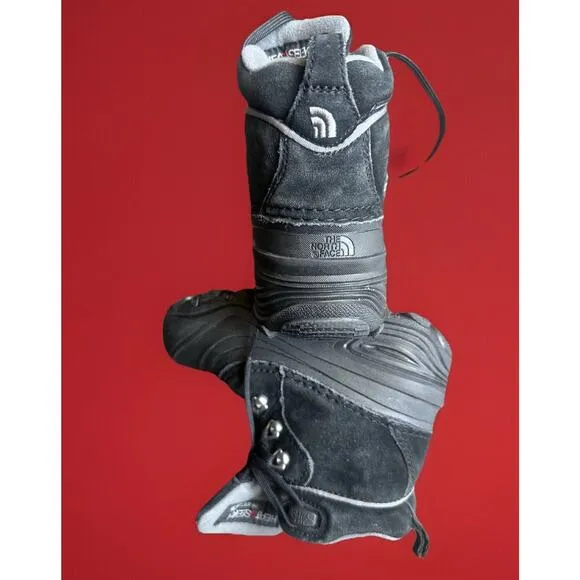 NORTH FACE CHILLKAT HEAT SEEKER BLACK LEATHER GRY WATERPROOF WINTER SNOW BOOT 11