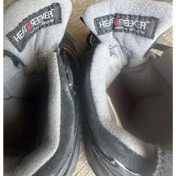 NORTH FACE CHILLKAT HEAT SEEKER BLACK LEATHER GRY WATERPROOF WINTER SNOW BOOT 11