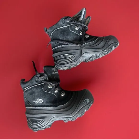 NORTH FACE CHILLKAT HEAT SEEKER BLACK LEATHER GRY WATERPROOF WINTER SNOW BOOT 11