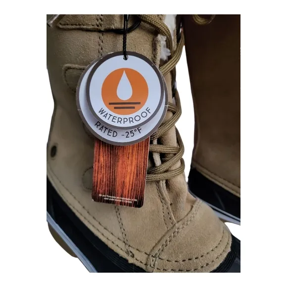 Northside Women's Kathmandu Waterproof Insulated Leather Tall Winter Boot Sz 10