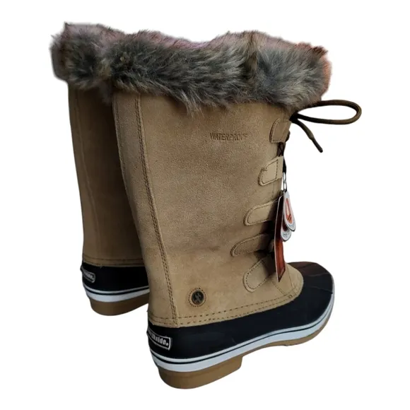 Northside Women's Kathmandu Waterproof Insulated Leather Tall Winter Boot Sz 10