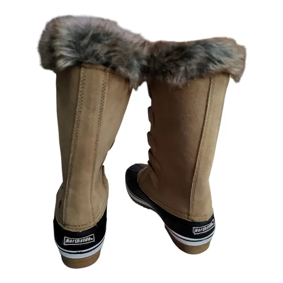 Northside Women's Kathmandu Waterproof Insulated Leather Tall Winter Boot Sz 10