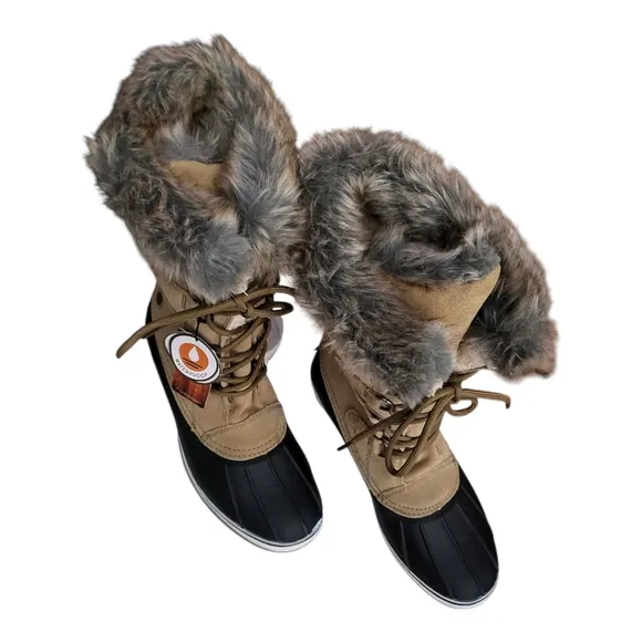 Northside Women's Kathmandu Waterproof Insulated Leather Tall Winter Boot Sz 10