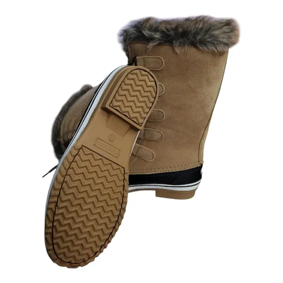 Northside Women's Kathmandu Waterproof Insulated Leather Tall Winter Boot Sz 10