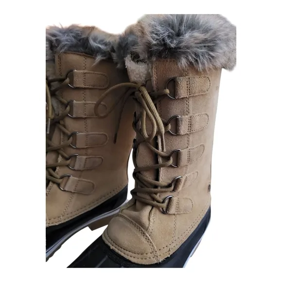 Northside Women's Kathmandu Waterproof Insulated Leather Tall Winter Boot Sz 10