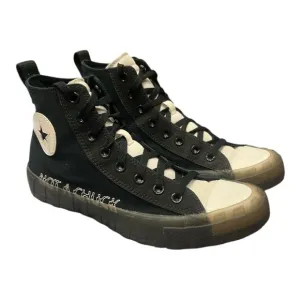 NOT A CHUCK Black &amp; White Lace Converse Sneakers SZ 8 Men’s/10 Women