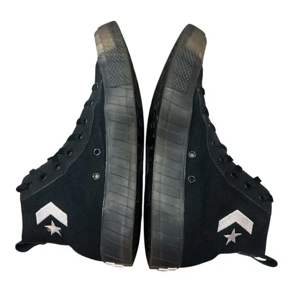 NOT A CHUCK Black &amp; White Lace Converse Sneakers SZ 8 Men’s/10 Women