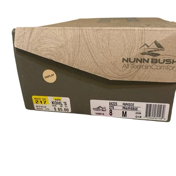 Nunn Bush Shoes Men's 8M Parkside All Terrain Sneakers 84225-276 Brown Leather