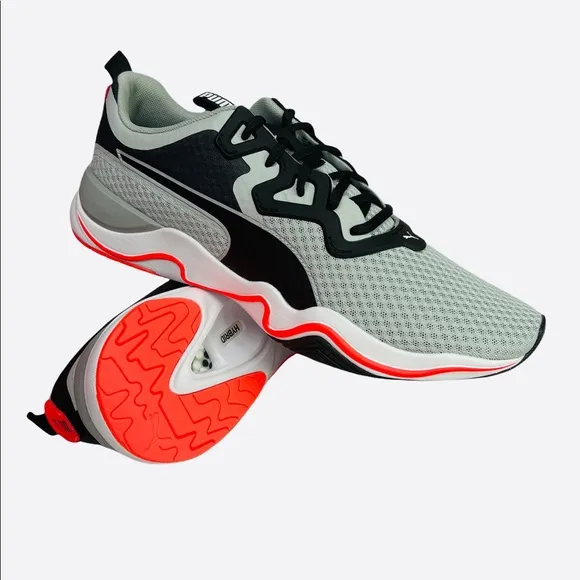 NWB Puma Zone Xt Mens Running Shoes Color: High Rise/Lava Blast Size 12