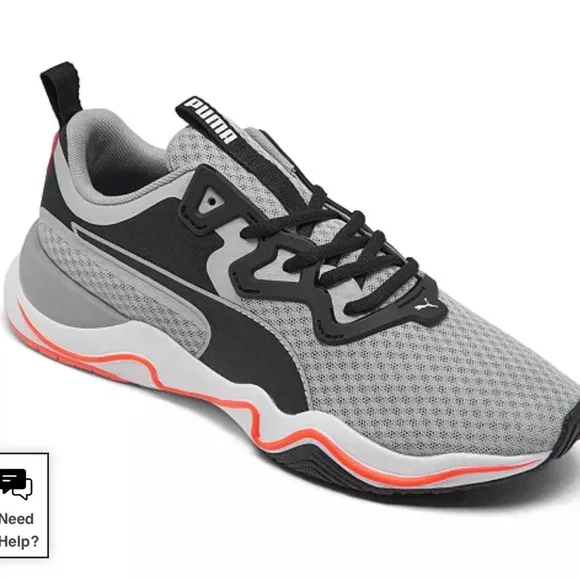 NWB Puma Zone Xt Mens Running Shoes Color: High Rise/Lava Blast Size 12