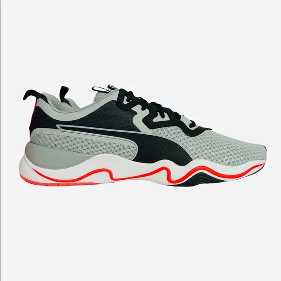 NWB Puma Zone Xt Mens Running Shoes Color: High Rise/Lava Blast Size 12