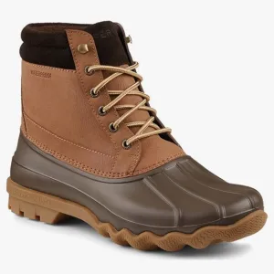 NWB Sperry Men’s Brewster Waterproof Ankle Boots in Dark Tan Size 11.5