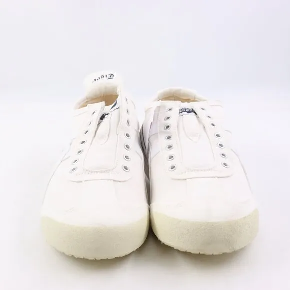 NWD Onitsuka Tiger Mexico 66 Slip-On Canvas Sneakers in White/White US Men's 9
