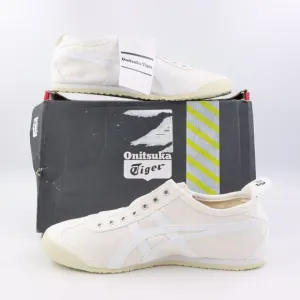 NWD Onitsuka Tiger Mexico 66 Slip-On Canvas Sneakers in White/White US Men's 9