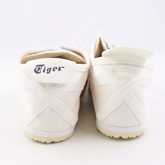 NWD Onitsuka Tiger Mexico 66 Slip-On Canvas Sneakers in White/White US Men's 9